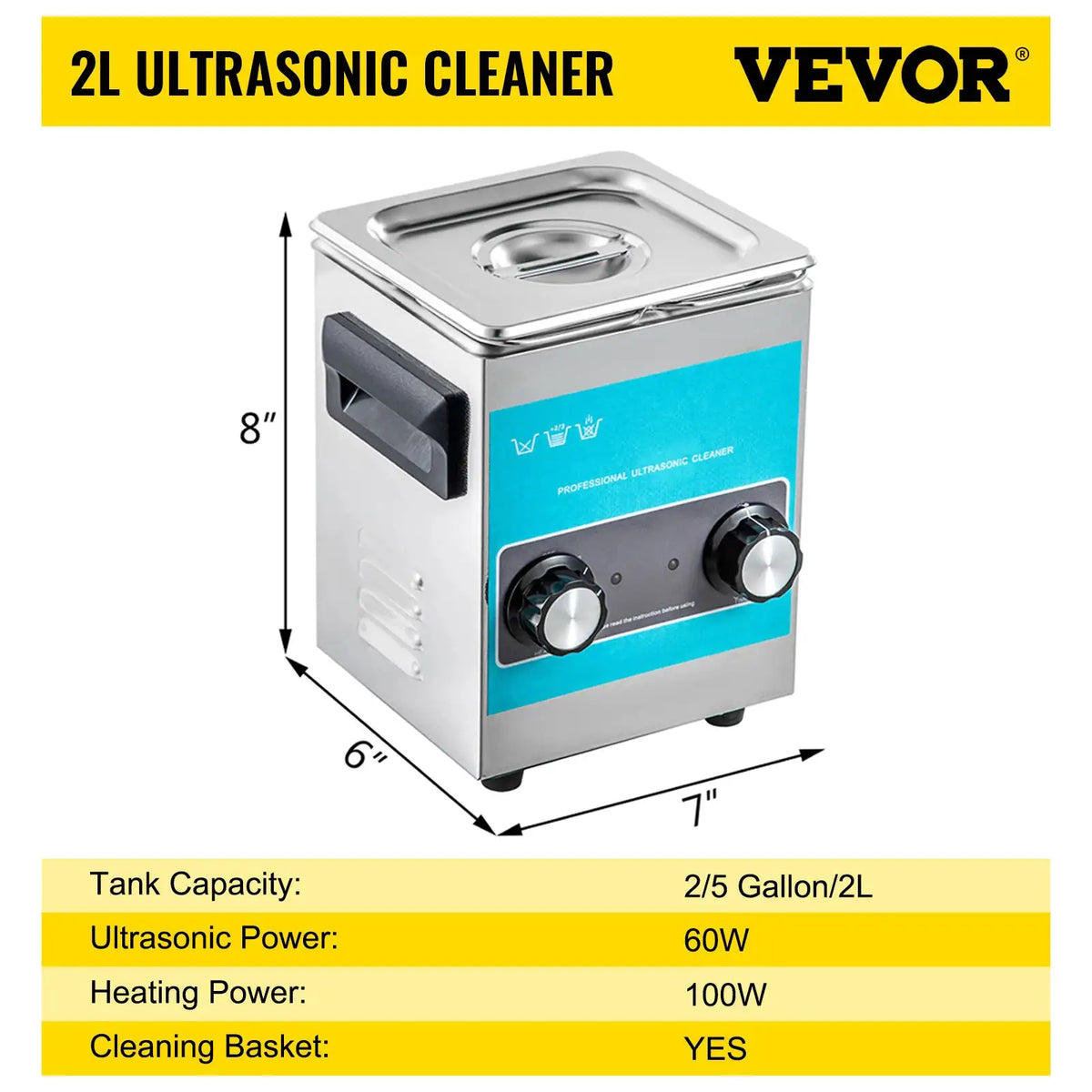SucceBuy Electric Ultrasonic Cleaner Portable Washing Machine — product view 8