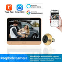 Tuya 3MP Wireless Peephole Camera With 4.3 Inch LCD Night Vision See Visitors