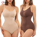 Qtree Plus Size Tummy Control Bodysuit Slimming Shapewear