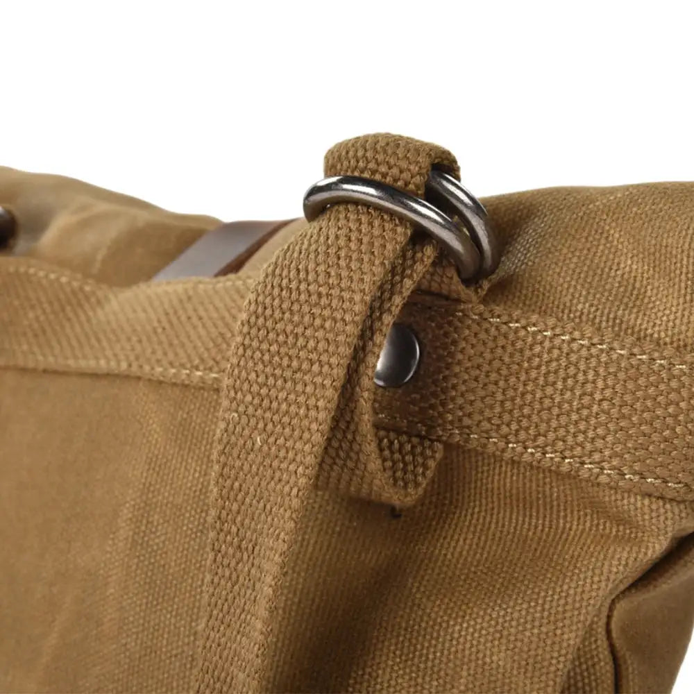 Satchel Vintage Motorcycle Side Bag Waterproof Oil Wax Canvas Hanging Bag for Small E-bike Hanging Toolkit