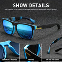 Square Polarized Sunglasses - Blocks Harsh Glare