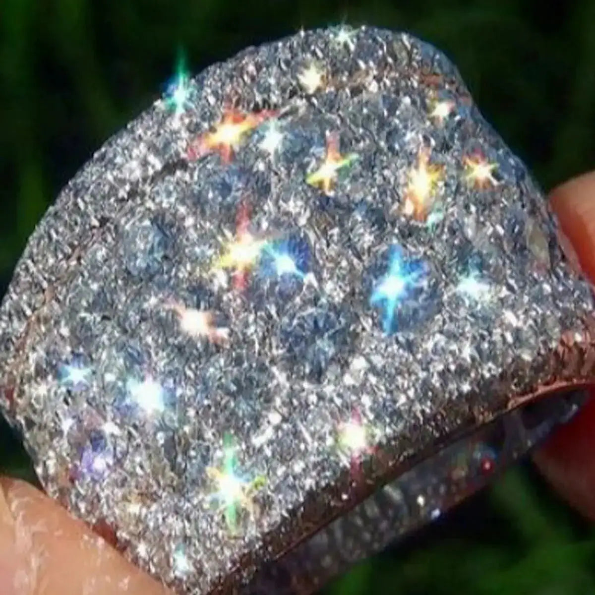 Elegant Platinum Zircon Cocktail Ring — product image 1