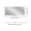 Car Sun Visor Mirror - Led Rechargeable Light