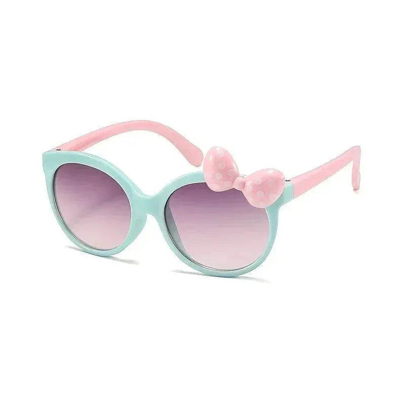 Adorable Girls Cartoon Bowknot Sunglasses UV Protection