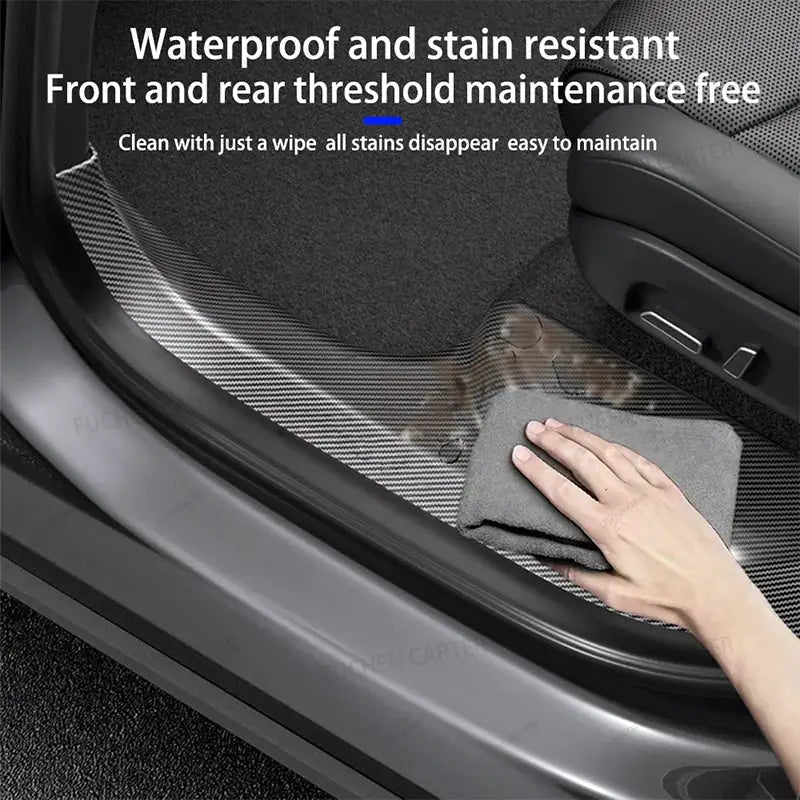 For Tesla Model YL 2026 TPE Front Rear Door Sill Protector Threshold Strip Waterproof Anti-kick Guard Panel Interior Accessories