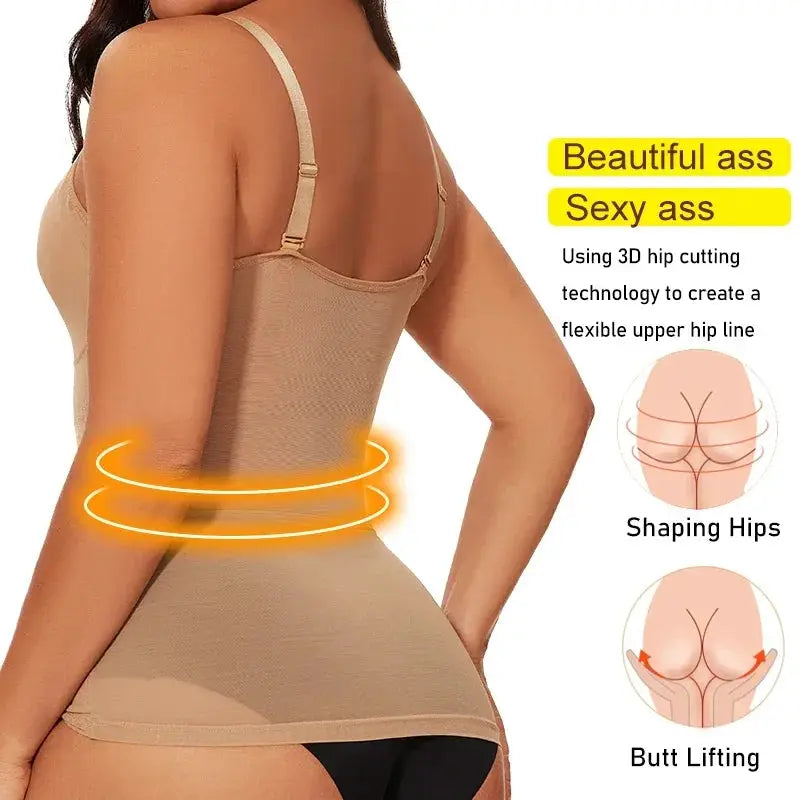 MissMoly Womens Seamless Tummy Control Shapewear Tank Top