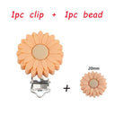 Kovict Silicone Beads Pacifier Clips Cartoon Animals Set