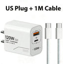 Compact GaN Charger - 120W Dual Port Fast Charge