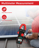 Clamp Meter Multimeter , Counts True-RMS Solar Pro AC/DC Digital