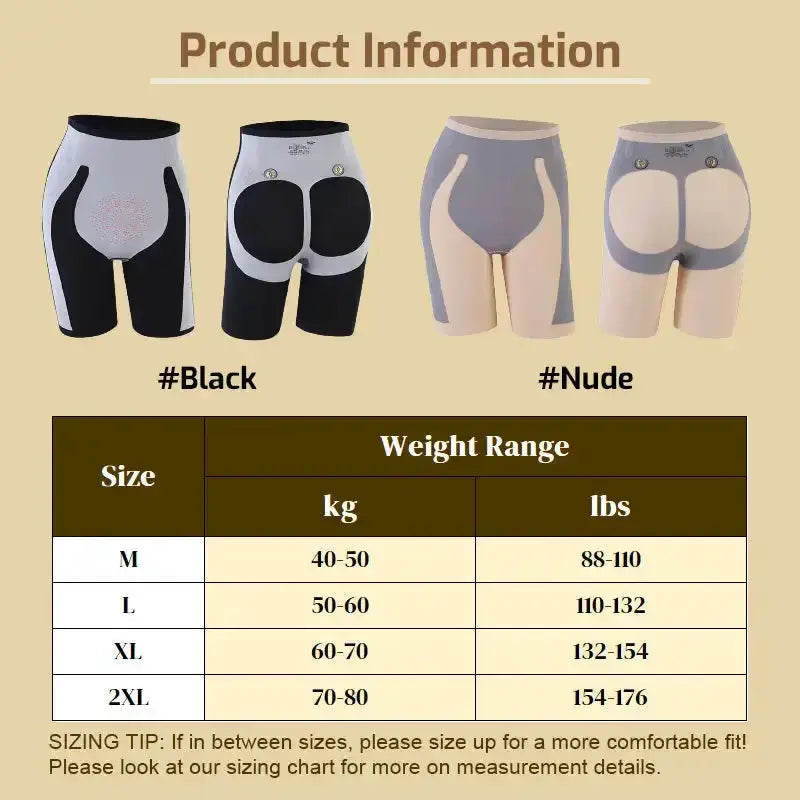 High Waisted Tummy Control Shapewear Shorts For Hip Lift