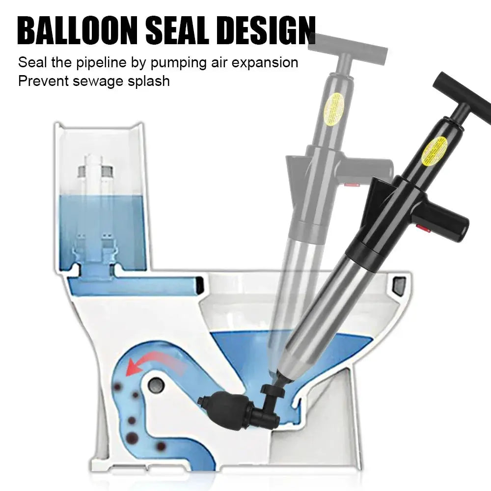 Toilet Plunger High Pressure Drain Clog Remover Tool