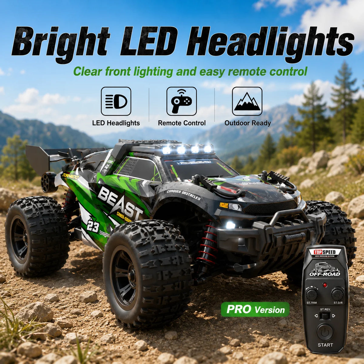 ZNLYRION Scale Drive RC Off-Road Car All Terrain Racing Buggy — product view 1