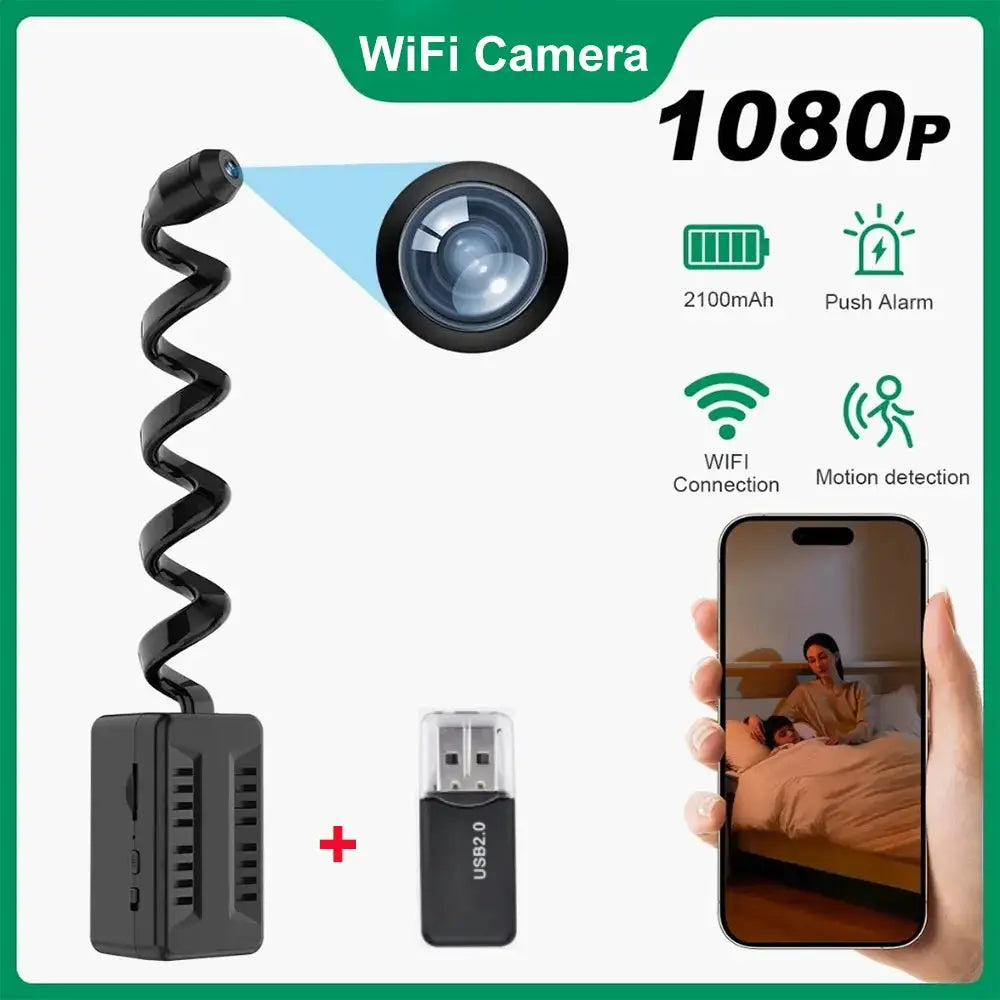 1080P HD Mini Camera Video Recorder WiFi Wireless Camera Motion Detection Security Surveillance Camcorder Support Remote View