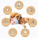 Dog Interactive Plush Toy Ball Engaging Washable USB Rechargeable