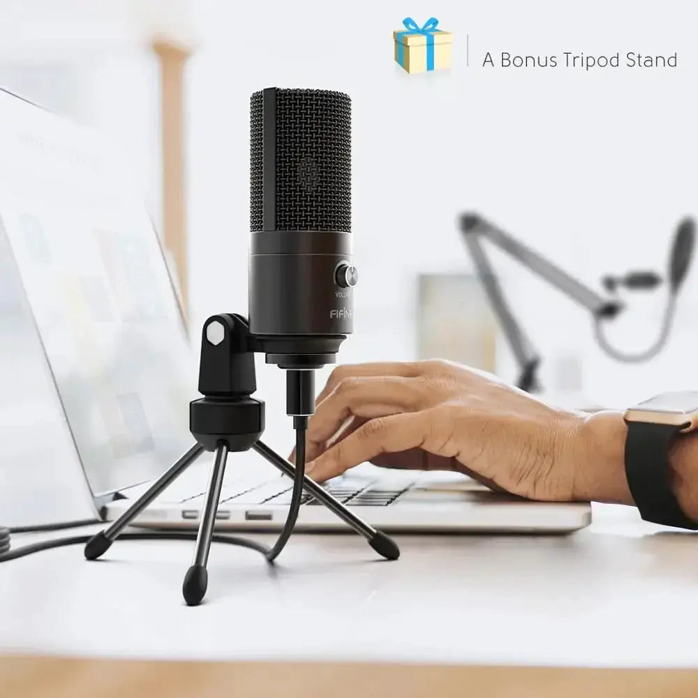 USB Computer Microphone Kit With Adjustable Arm Bracket