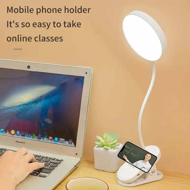 Rechargeable LED Desk Lamp With Clip Brighten Your Space