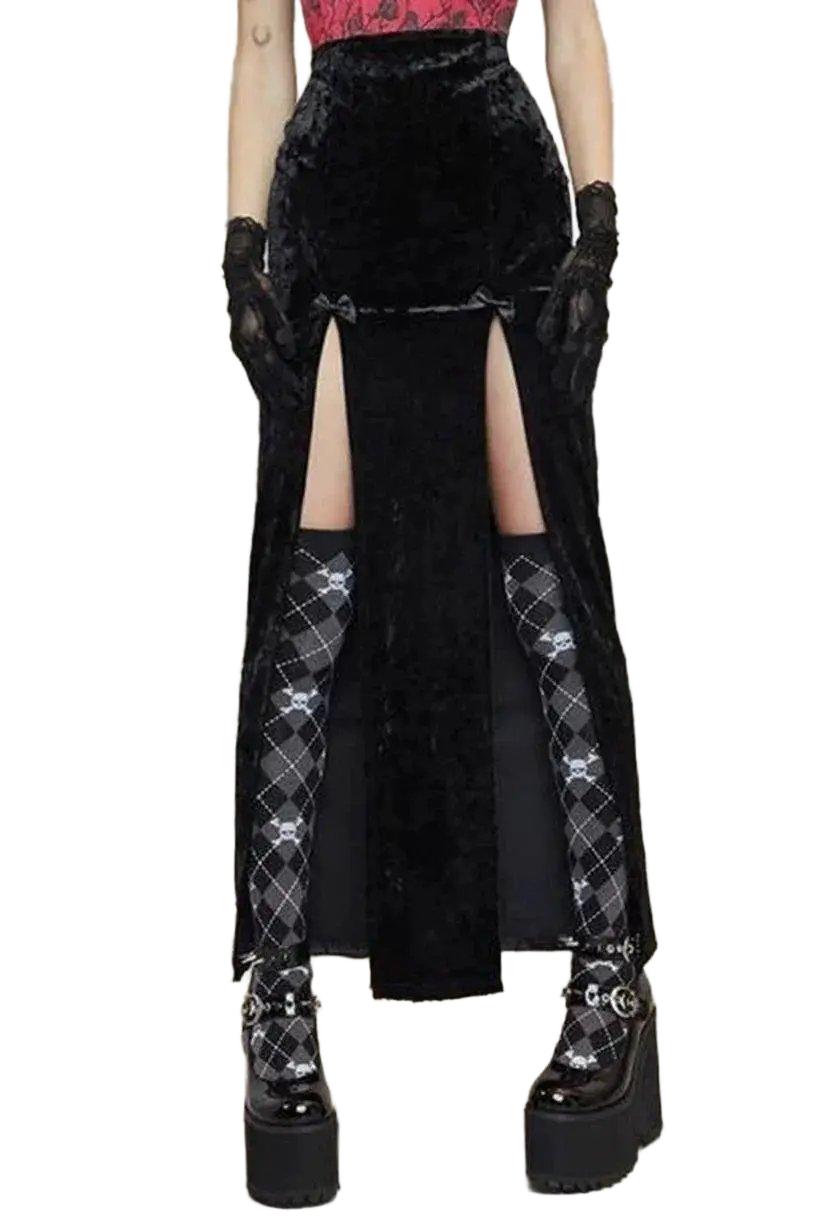 Gothic Velvet Dress for Women Dark Charm — product view 1