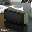 Portable Outdoor Bluetooth Speaker High Power Subwoofer Wireless Waterproof USB Music Player Support AUX TF Card for Camping Travel Party Beach Hiking Loud Stereo Sound Deep Bass Easy to Carry for Home Outdoor Use Great Gift