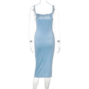 Hugcitar Velvet Maxi Dress Desk Date