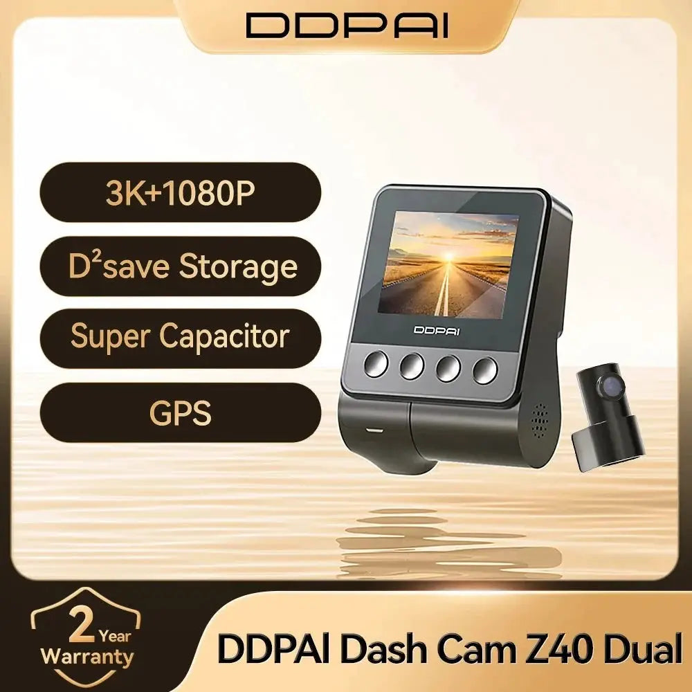 DDPAI Z40 Dash Cam Car Camera Sony IMX335 1944P GPS WiFi 360 Rotation - stepyours.com