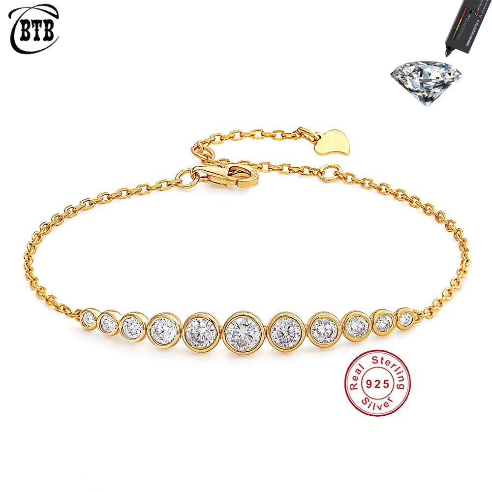 Round Moissanite Jewelry in Sterling Silver Fashion — product view 1