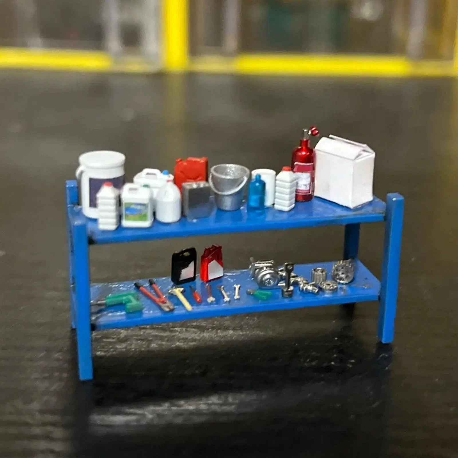 1/64 Scale Diorama Tool Rack Model Car Repair Tools Accessories - OurLum.com