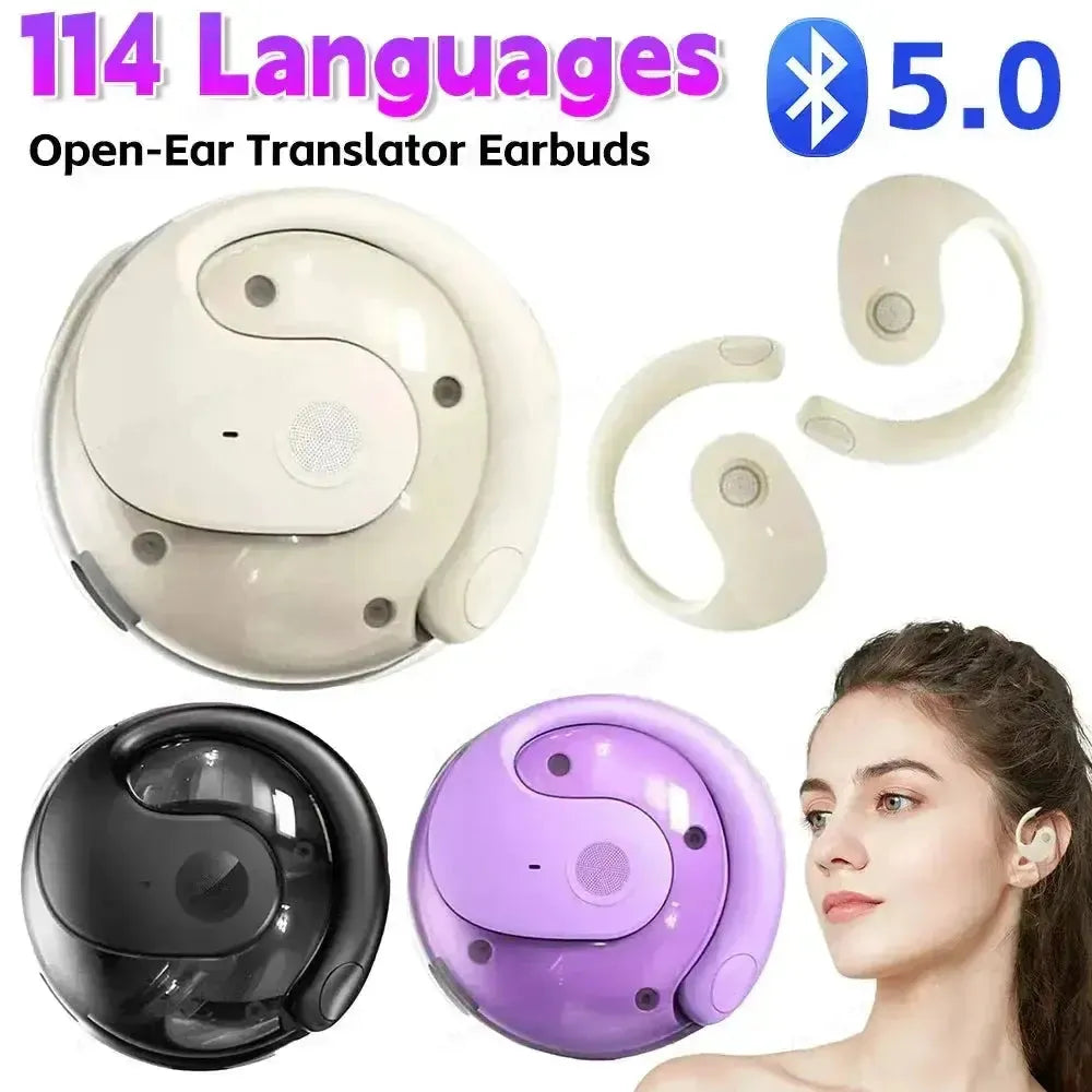 Real Time Language Translator Earbuds BT 114 Languages