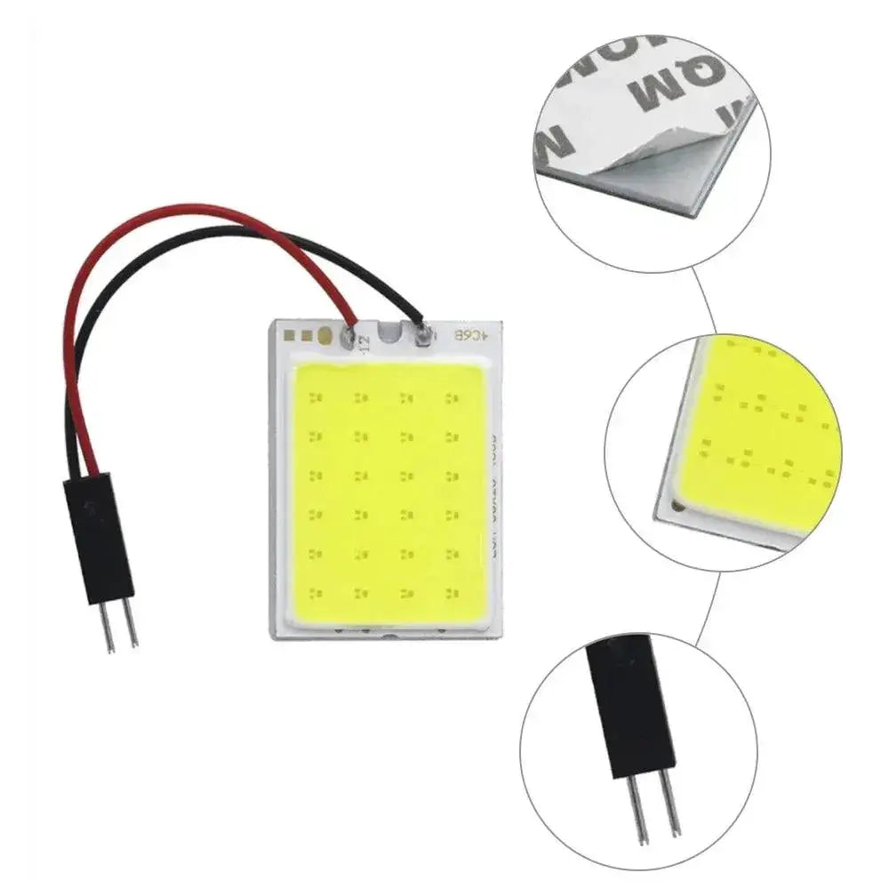 Car LED Interior Light Kit Multi Color COB Panel Lamp
