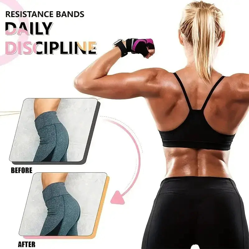 Premium Yoga Resistance Bands Anti Slip For Leg And Glute