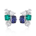 Gold Plated Zircon Stud Earrings