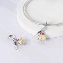 Silver Plated Charm Beads Bracelet