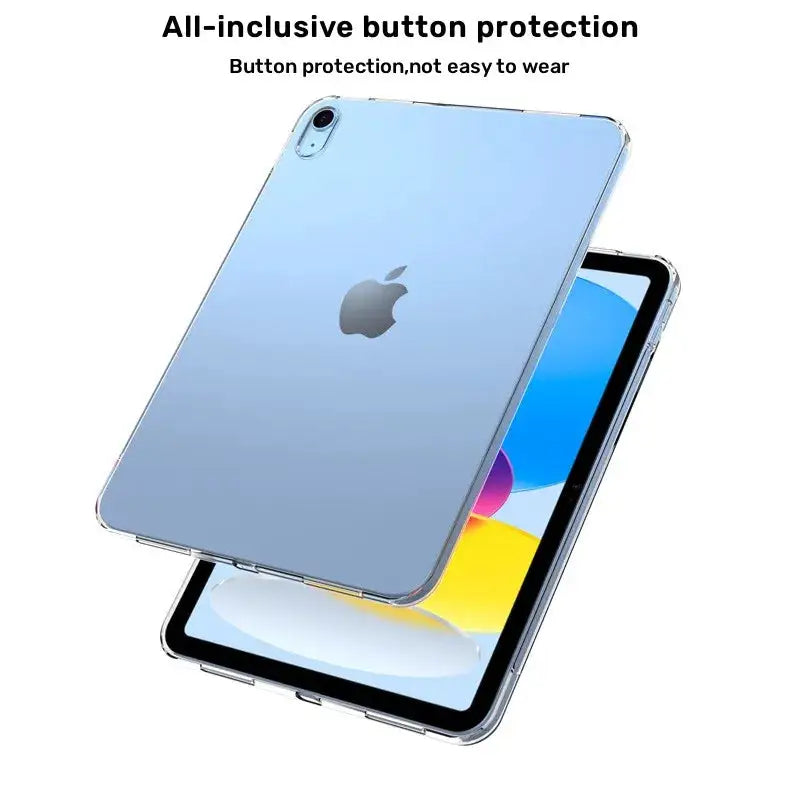 For iPad A16 10th Case Ultra Thin Transparent Protective Case for iPad Air 5/4 Soft Silicone Cover for pro 11 2022 2021 Funda