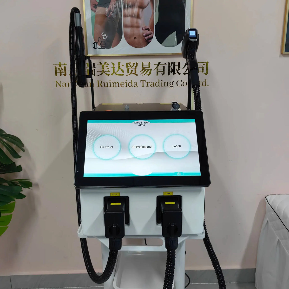 Professional 2 IN 1 Diode Laser Hair Removal Machine Picosecond Qswitch ND YAG 755 808 940 1064NM Tattoo Removal 4 Waves Device