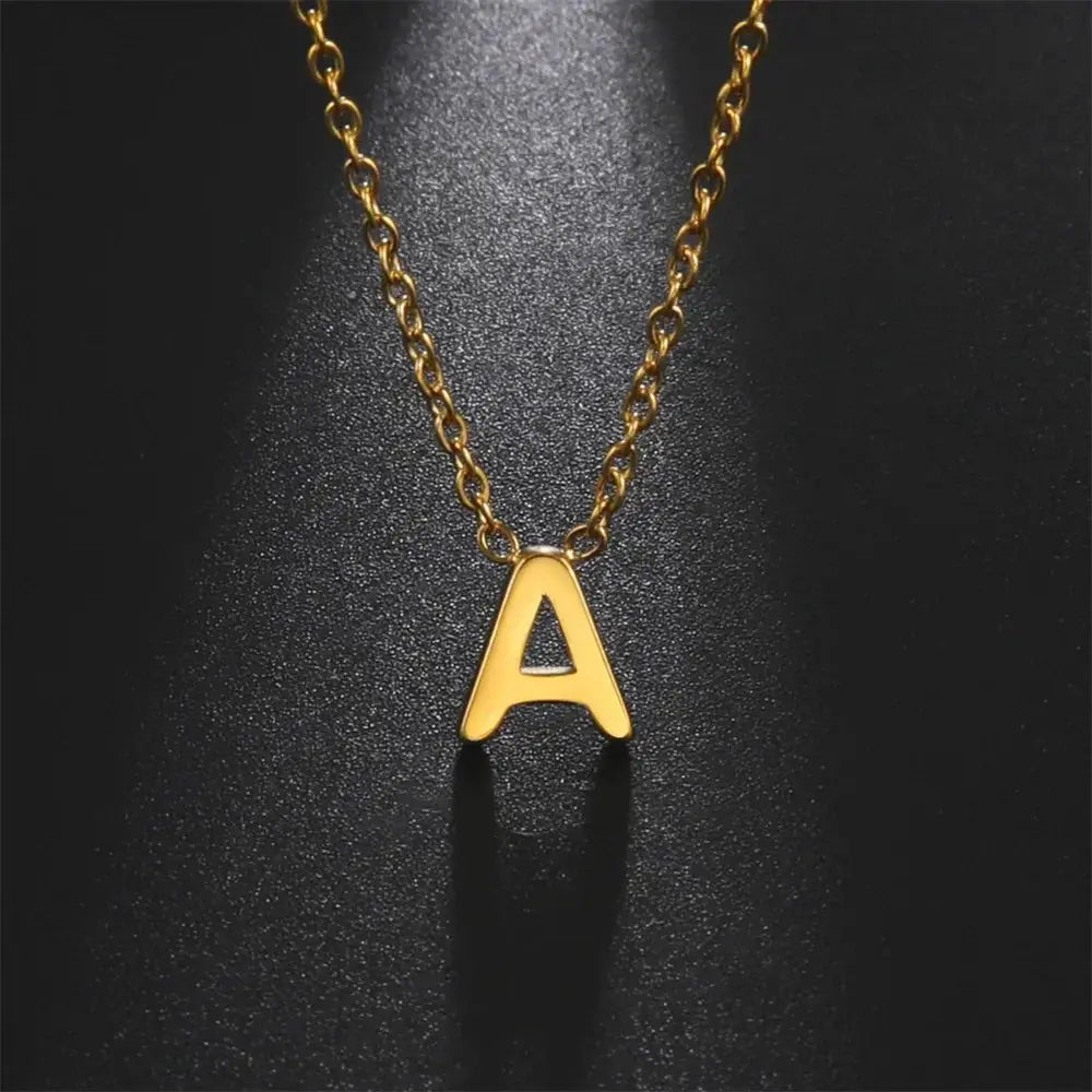 Initial A To Z Letter Necklaces For Women Elegant Choker