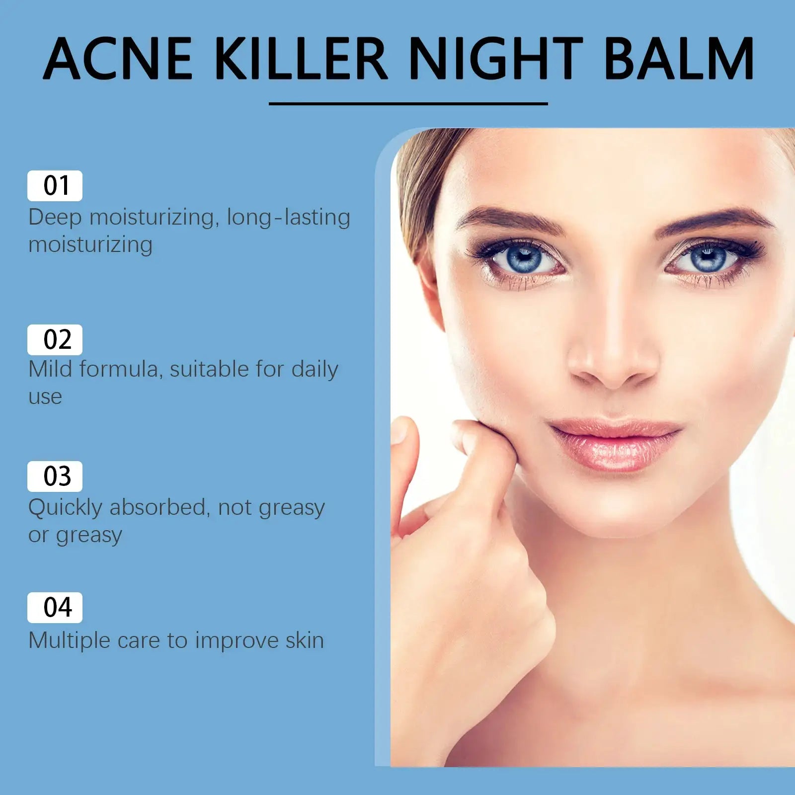 Acne Removal Face Cream Gently Balances Skin Oil Refreshing Skin Care Shrink Pores Oil Control Hydrating Anti Acne Cream