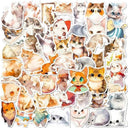 Smart Cat Mood Stickers for DIY Crafts