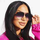 Vintage UV400 Pilot Sunglasses for Women