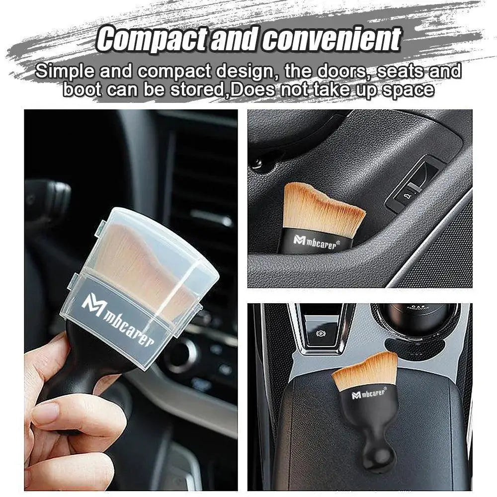 Car Detail Brush Set Soft Nylon Bristles Scratch Free Care