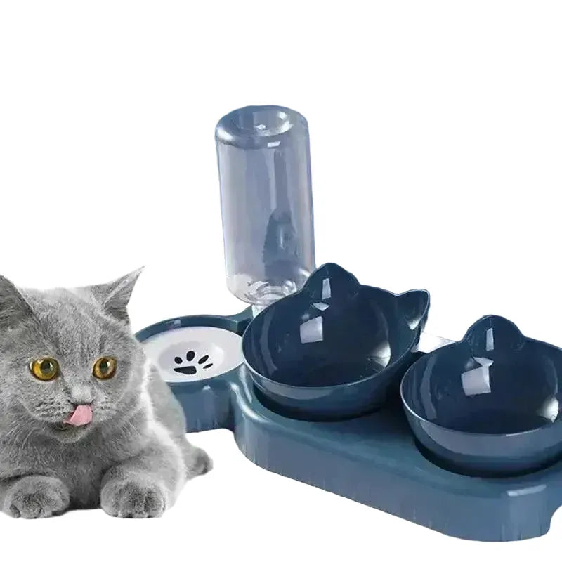 Neck Strain Free Pet Feeder With Water — product view 1
