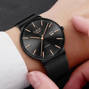 Lige Ultra Thin Mens Fashion Watch Quartz Elegant Design