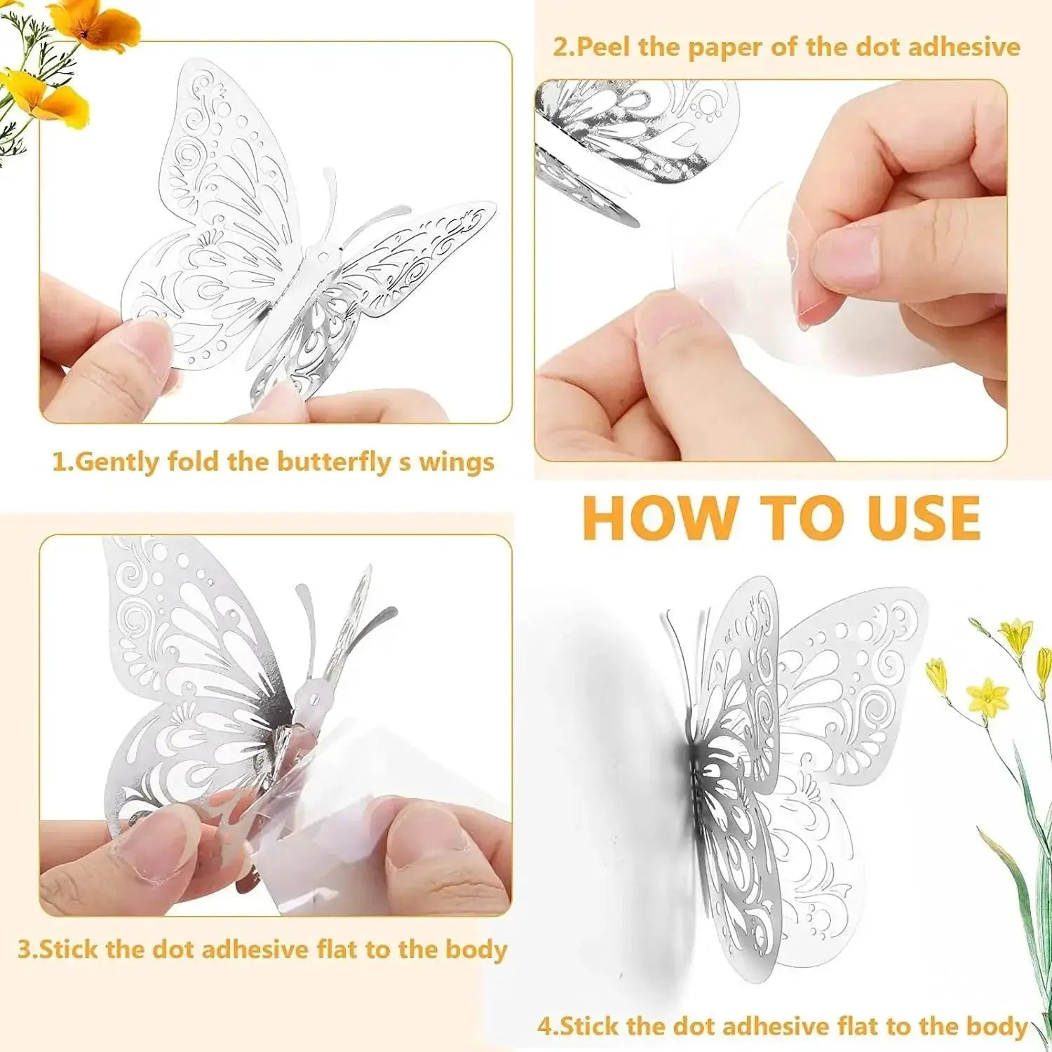 Elegant Butterfly Wall Stickers For Stylish Home Decor