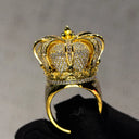 Full Bling D Crown Ring