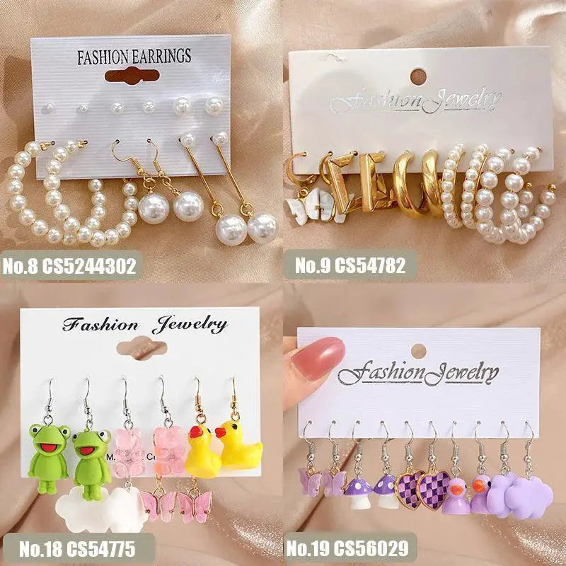 Butterfly Pearl Dangle Earrings Elegant Acrylic Jewelry