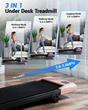 Under Desk Treadmill 2.5HP Quiet Walking Pad 300 Lbs Space Saving