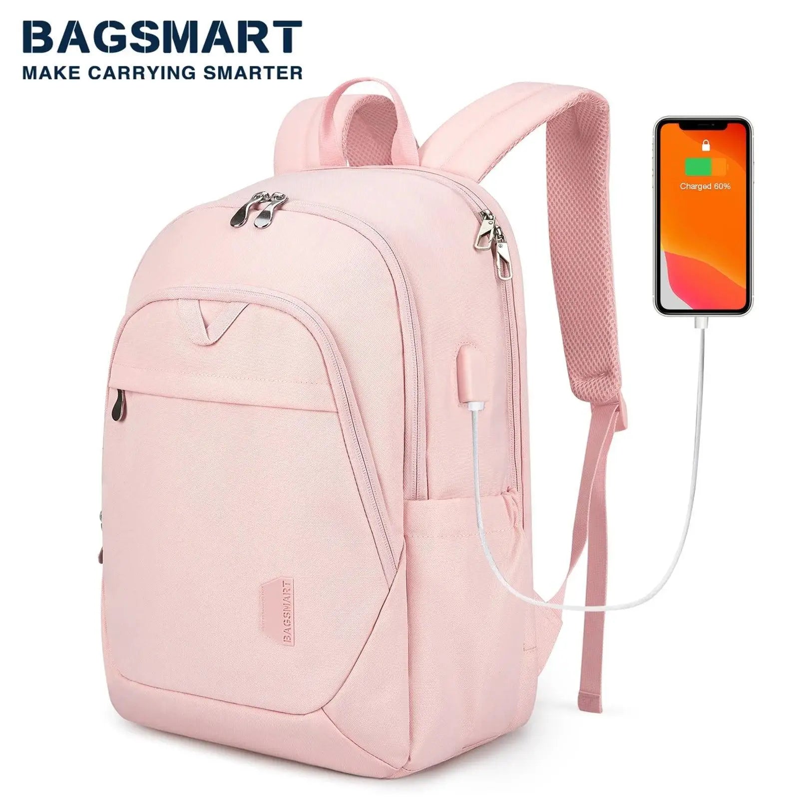 Anti Theft Waterproof Laptop Backpack With USB Port
