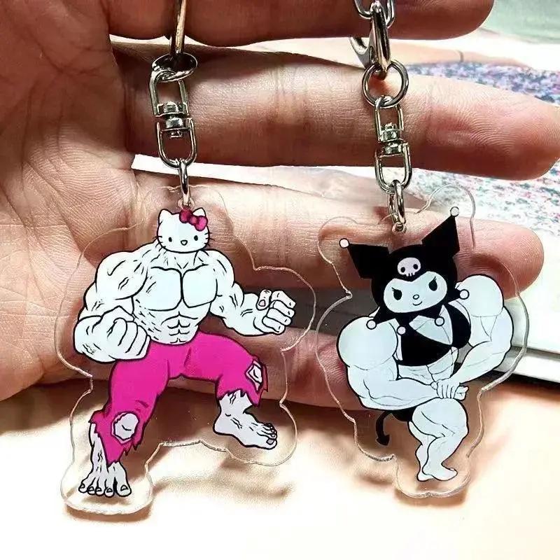 Anime Hello Kitty And My Melody Keychain Set For Fans