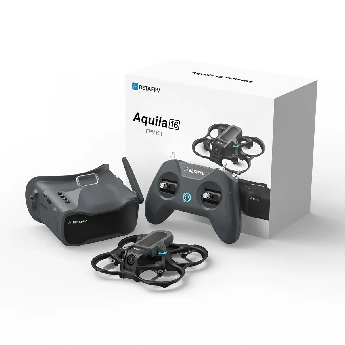BETAFPV Aquila16 FPV Kit Set+1100mAh Battery 2PCS * 2+6 Port Charger+BT2.0 Male Female Adapter Cable 6PCS Male Female Adapter Cable 6PCS FPV Drone Mini Drone FPV