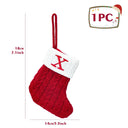 Personalized Snowflake Knit Christmas Stocking Joyful Decor