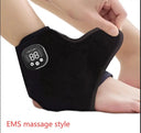 12 modes and 36 gears Heated Ankle Foot Massager - Rechargeable EMS Muscle Stimulator With Red Light For Deep Pain Relief