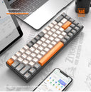 60% Wireless Mechanical Keyboard Bluetooth Dual Mode Hot-Swappable Mini 68-Key Red Switch